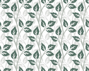 The seamless green background with rose leaves.
