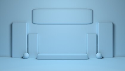 Minimal 3d flat background simple