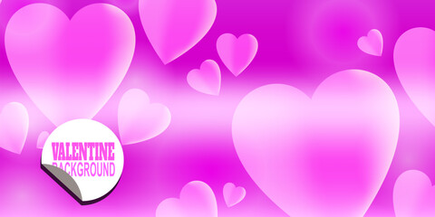background with valentine's day theme, love icon combined with pink background color, february for valentine.