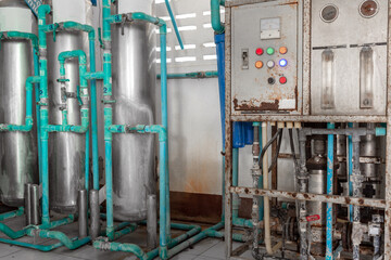 Reverse osmosis system for water drinking plant system of automatic treatment and multi-level...