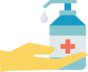 coronavirus hand sanitizer and hand wash