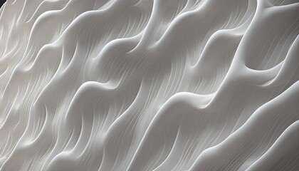 Obraz premium Abstract 3D Background white organic waves 