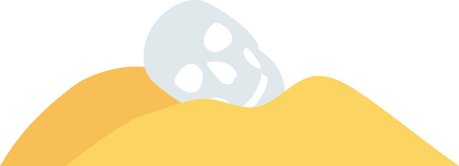 desert skull and dead