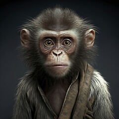 Cacajao ayresi Monkey Generative AI