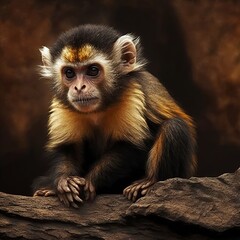 Cacajao calvus novaesi Monkey Generative AI