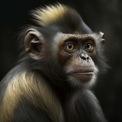 Obraz premium Leontopithecus chrysomelas Monkey Generative AI