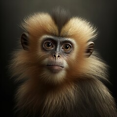 Obraz premium Leontopithecus rosalia Monkey Generative AI