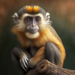 Saguinus fuscicollis fuscicollis Monkey Generative AI