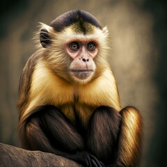 Obraz premium Saimiri boliviensis Monkey Generative AI