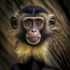 Fototapeta premium Sapajus cay Monkey Generative AI