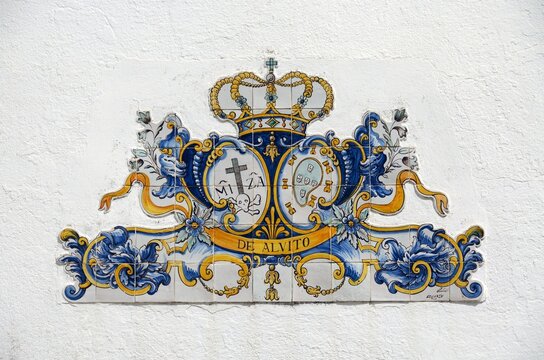 Escudo her&aacute;ldico en Alvito, Alentejo