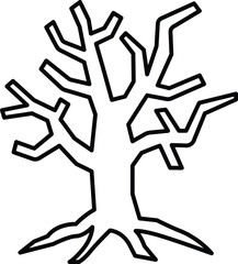 halloween tree and dry tree