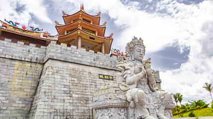 RIAU ARCHIPELAGO - WESTERN INDONESIA, February 8, 2023. One of iconic Monastery in Riau Archipelago...