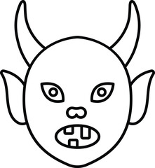 halloween devil and horror