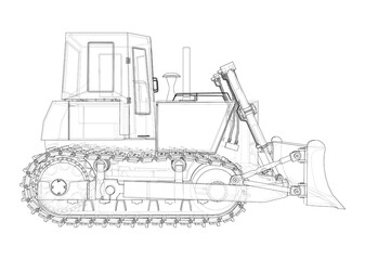 Earth mover, bulldozer © cherezoff