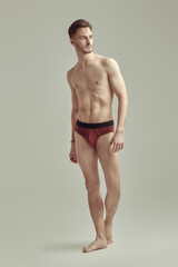 healthy slim man