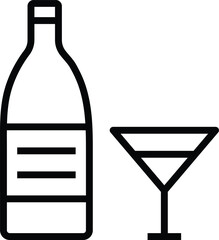 hotel service  wine bottle and alcoholic