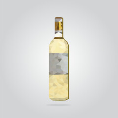 Polygonal abstract geometric low poly food eating menu restaurant fruit vegetables bevarages drink sweet hamburger fast food dessert coffee tea wine triangle pattern