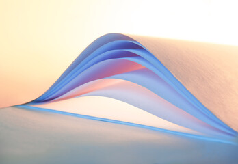 Abstract background from white sheets of paper