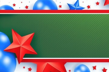 Background february 23, five-pointed star, balls, baloons, stars, holiday.