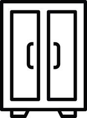 hotel service cupboard and drawers