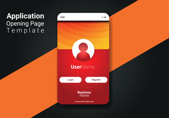 Landing page template. Home page for app design. Ui page vector design.