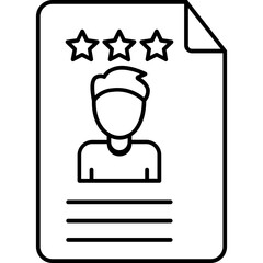 Attested Document Half Glyph Vector Icon which can easily modified  


