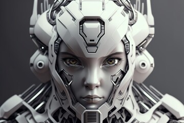 portrait of a robot future life