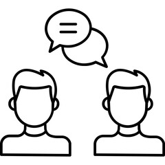 Collaboration Half Glyph Vector Icon which can easily modified

