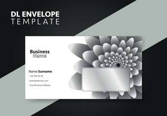 The envelope DL size template. International standard size. Envelope template design. Envelope mock up. Vector illustration