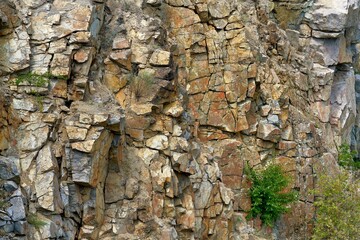 granite rock, granite background closeup
