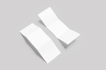 Square Trifold Brochure Mockup