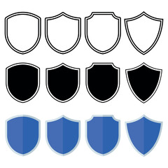 Set Of Multiple Style Shields
