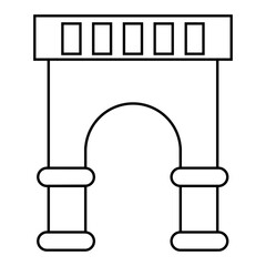 gate icon illustration vector