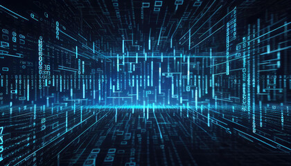 Matrix binary code background