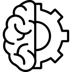 Obraz premium Brainstorming Half Glyph Vector Icon which can easily modified