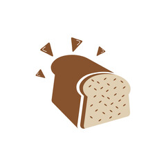 Bread toaster icon symbol logo design