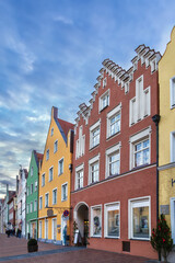 Neustadt street in Landshut, Germany