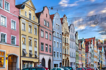 Neustadt street in Landshut, Germany