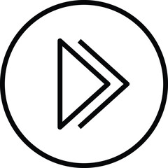 mobile ui forward and arrow