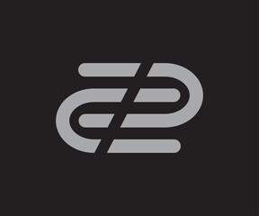 Metal  alphabet letter sc s c logo company icon design