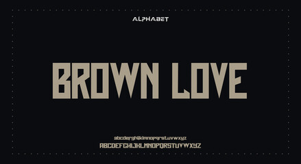 Abstract Fashion Best font alphabet. Minimal modern urban fonts for logo, brand, fashion, Heading etc. Typography typeface uppercase lowercase and number. vector illustration full Premium look