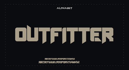 Abstract Fashion Best font alphabet. Minimal modern urban fonts for logo, brand, fashion, Heading etc. Typography typeface uppercase lowercase and number. vector illustration full Premium look