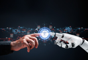 Ai chatGPT is bot to smart and Hitech to communicate with human. Ai connection to global cyber...