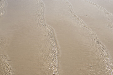 natural texture of sea waves and sand