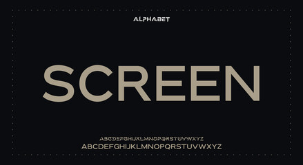 Abstract Fashion Best font alphabet. Minimal modern urban fonts for logo, brand, fashion, Heading etc. Typography typeface uppercase lowercase and number. vector illustration full Premium look