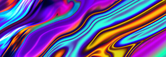 Abstract Curved Vibrant Wave Color Motion Generative AI