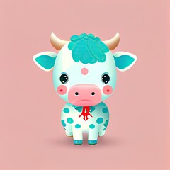 Fototapeta premium cartoon cow
