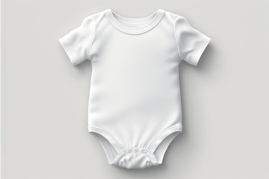 White bodysuit for kids, ai generated