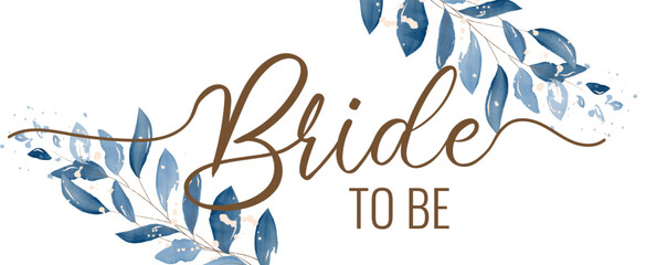 Obraz premium Bride to be bachelorette party vector calligraphy design.hen party or bridal shower hand written calligraphy card, banner or poster graphic design lettering vector element. Bride to be quote